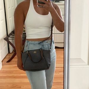 Navy blue with gold accent- Coach crossbody
